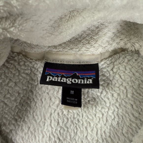 Patagonia Womens Cream Re-Tool Snap T Fleece Pullover Size Medium Sweater READ* - Picture 3 of 8